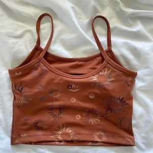 Beyond Yoga Cinnamon Sun Slim Crop Tank